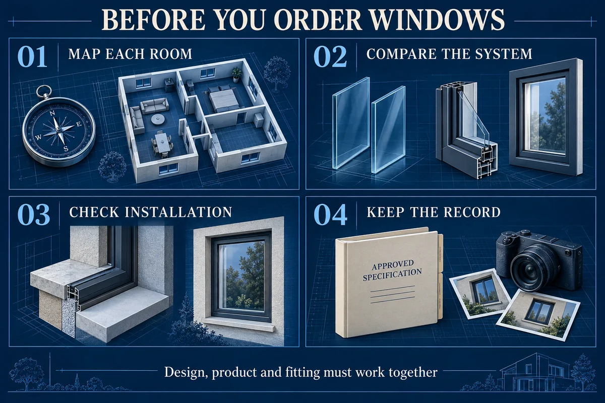Four checks: map each room, compare the system, check installation and keep the record